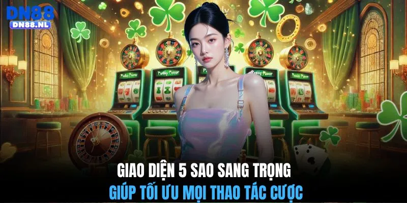 Giao diện 5 sao sang trọng giúp tối ưu mọi thao tác cược
