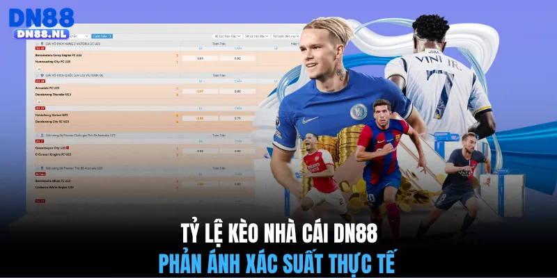 Tỷ lệ kèo nhà cái DN88 phản ánh xác suất thực tế 